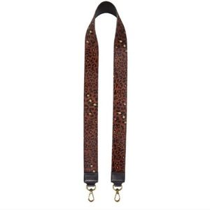 NWT! Madewell Painted Leopard Calf Hair Bag Strap